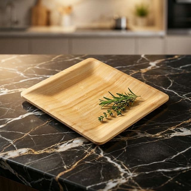 Bamboo Square Plate